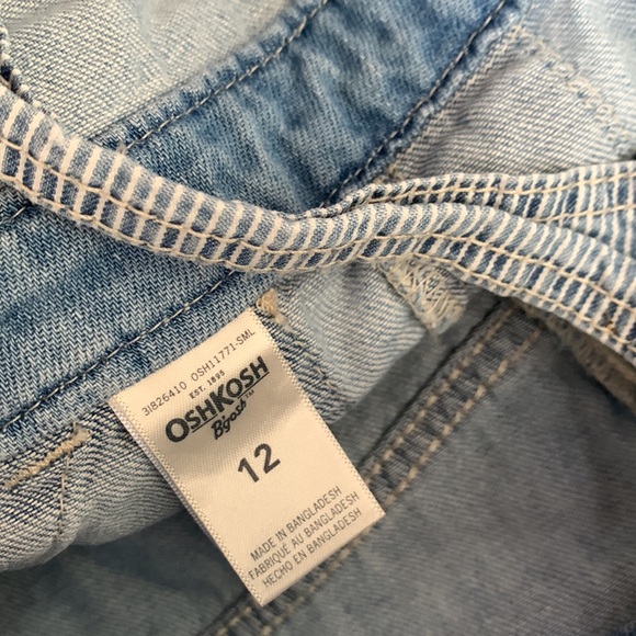 Oshkosh girls overall shorts shortalls - Picture 3 of 4